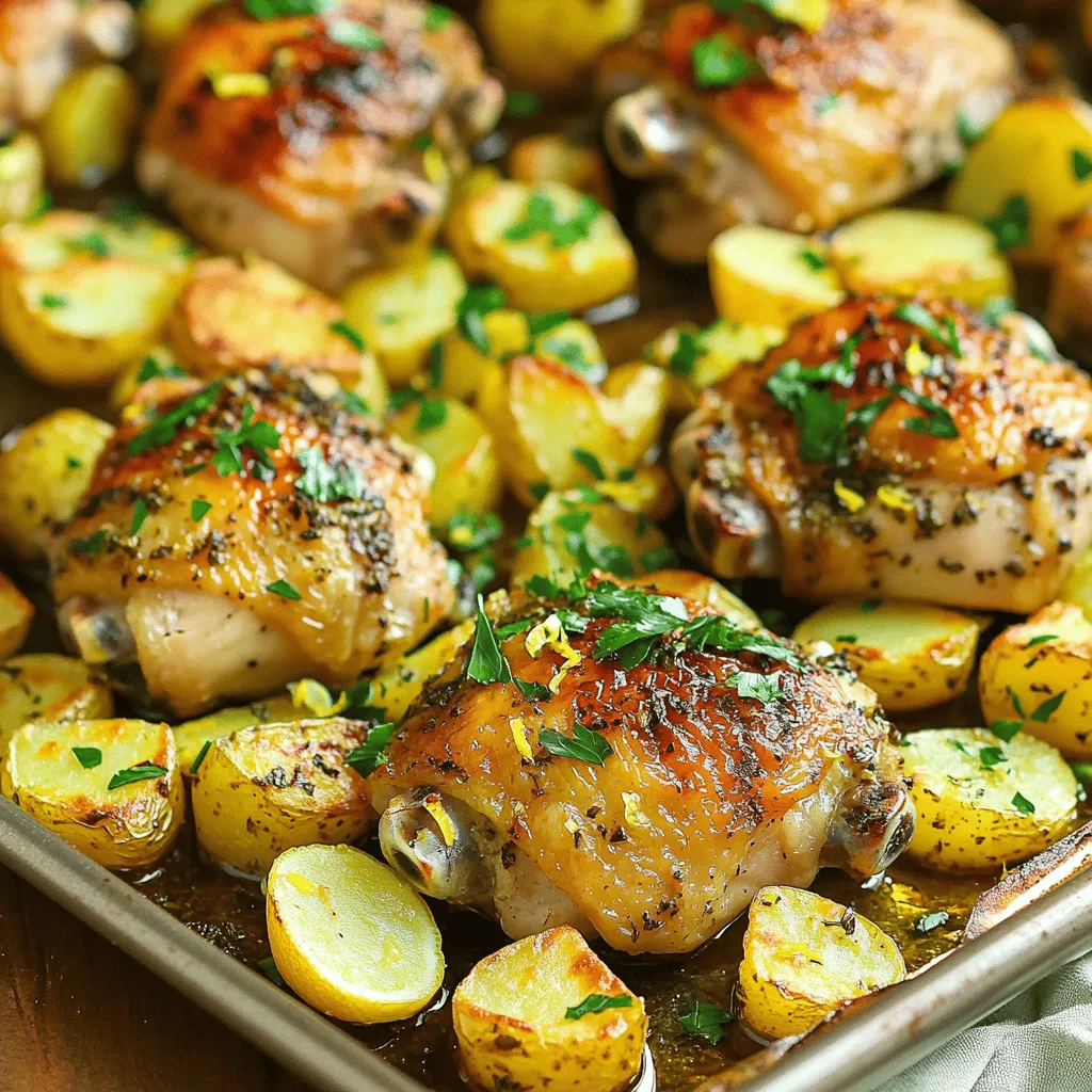 One-Pan Greek Lemon Chicken &#038; Potatoes Rezept