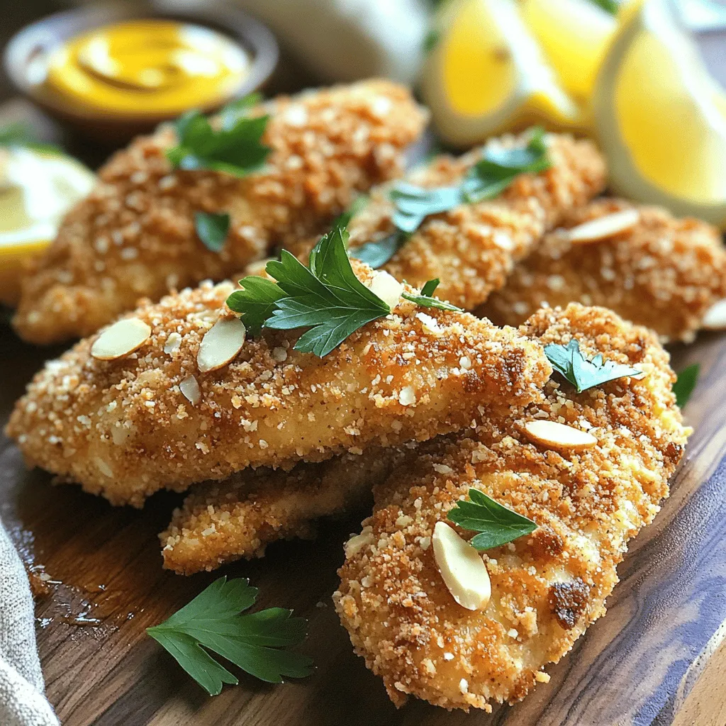 Almond Crusted Chicken Tenders Knusprig und Lecker