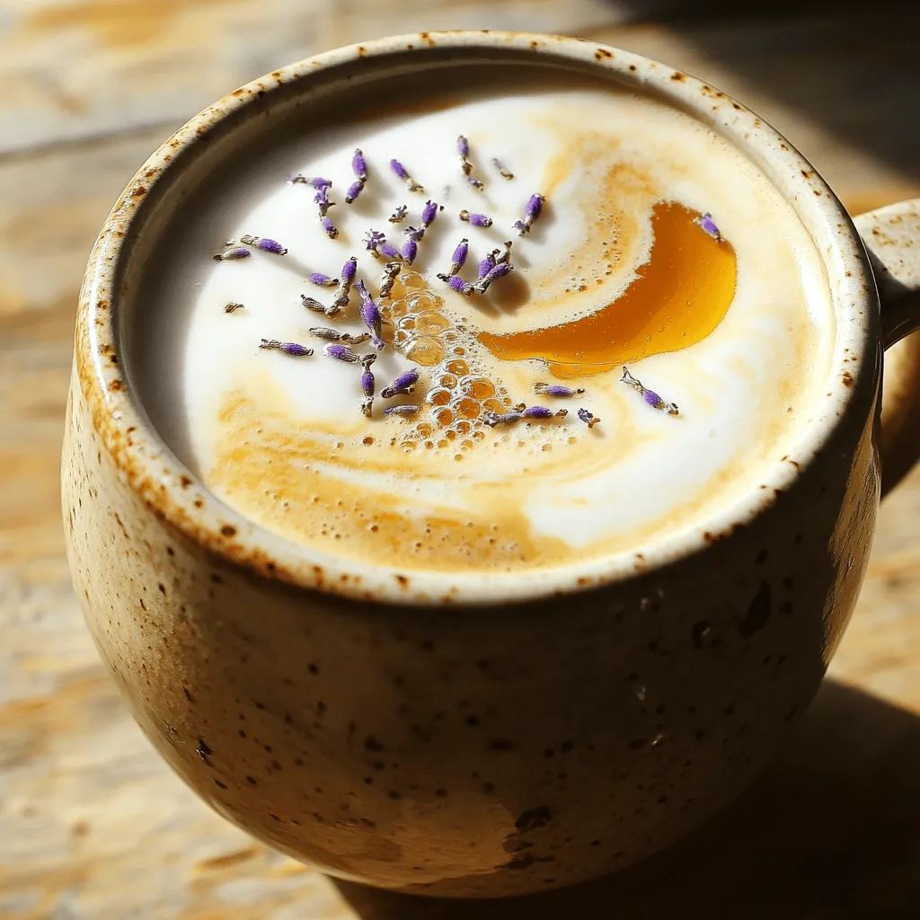 Honey Lavender Latte Genießen und Einfach Zubereiten