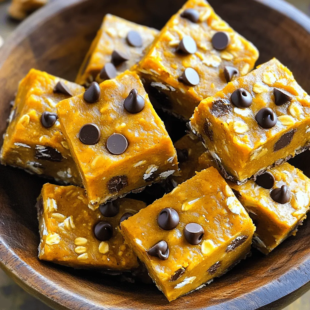 No-Bake Pumpkin Chocolate Chip Energy Squares Rezept