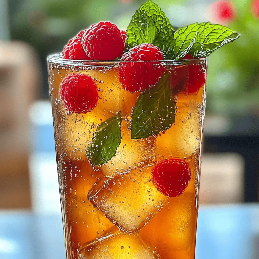 Delicious Earl Grey Himbeer Eistee Erfrischende Idee