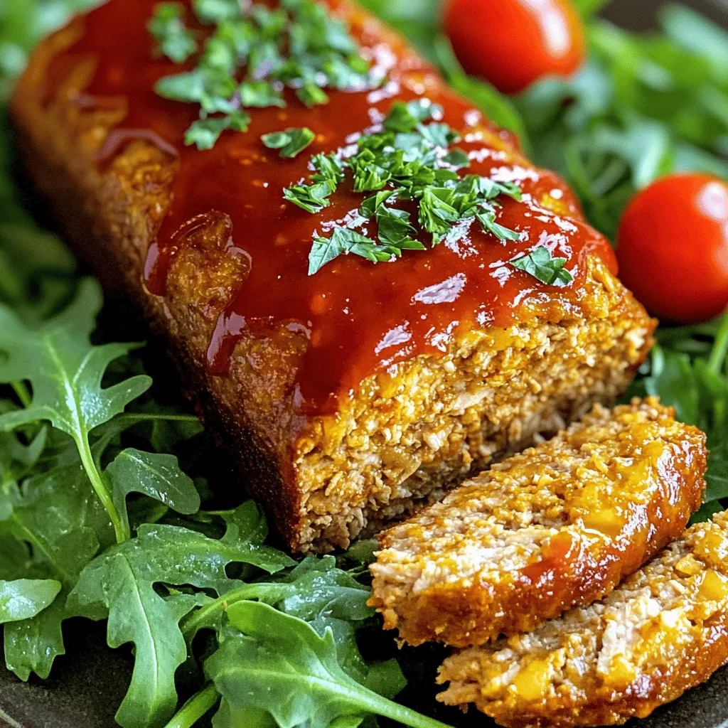 Melt-in-Your-Mouth Garlic Parmesan Chicken Meatloaf Rezept