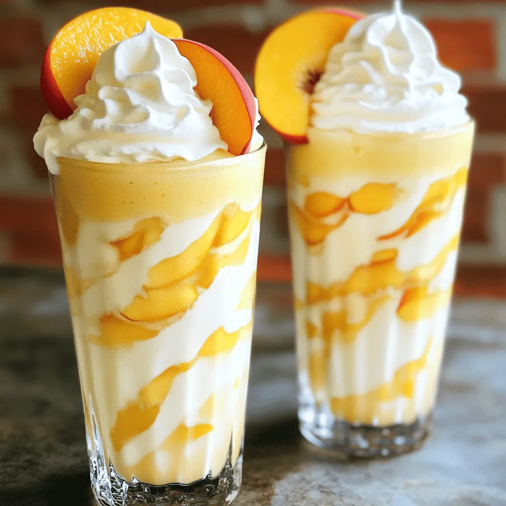 Um einen Copycat Chick-Fil-A Peach Milkshake zu machen, brauchst du einige einfache Zutaten.