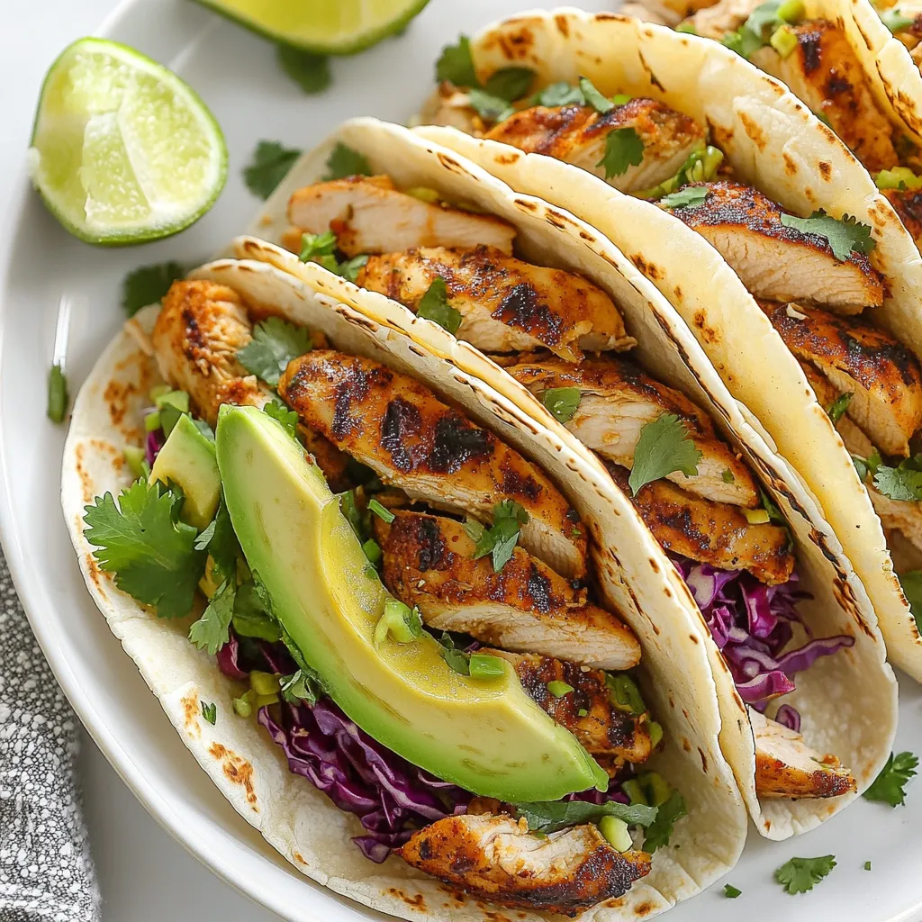 Cilantro Lime Chicken Tacos Einfache und leckere Idee