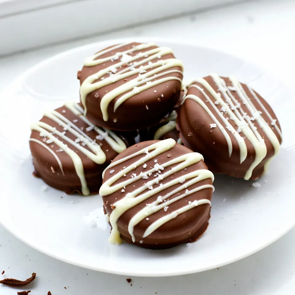 Schokoladig getauchte Oreos einfache und leckere Idee