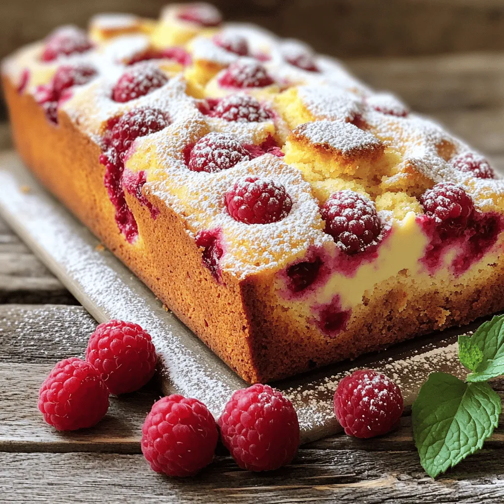 Lemon Raspberry Yogurt Loaf Köstlich und Einfach