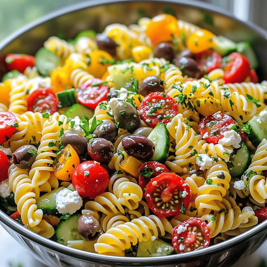 Mediterraner Pasta Salad Frisch und Knackig Genießen
