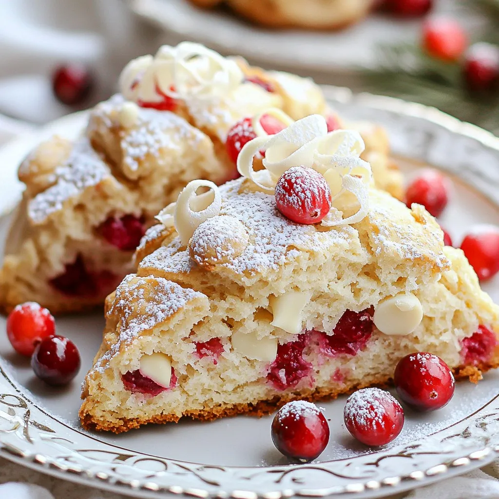 Cranberry White Chocolate Scones Köstliches Rezept