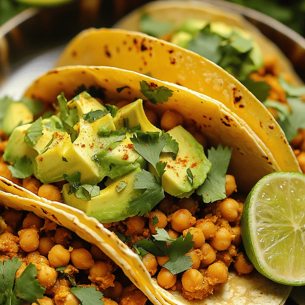 Spicy Chickpea Tacos Schnelle und leckere Mahlzeit