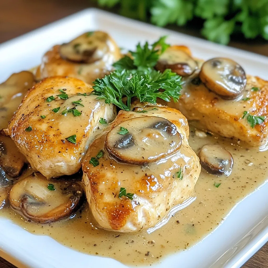 Creamy Chicken Marsala Einfache und köstliche Mahlzeit