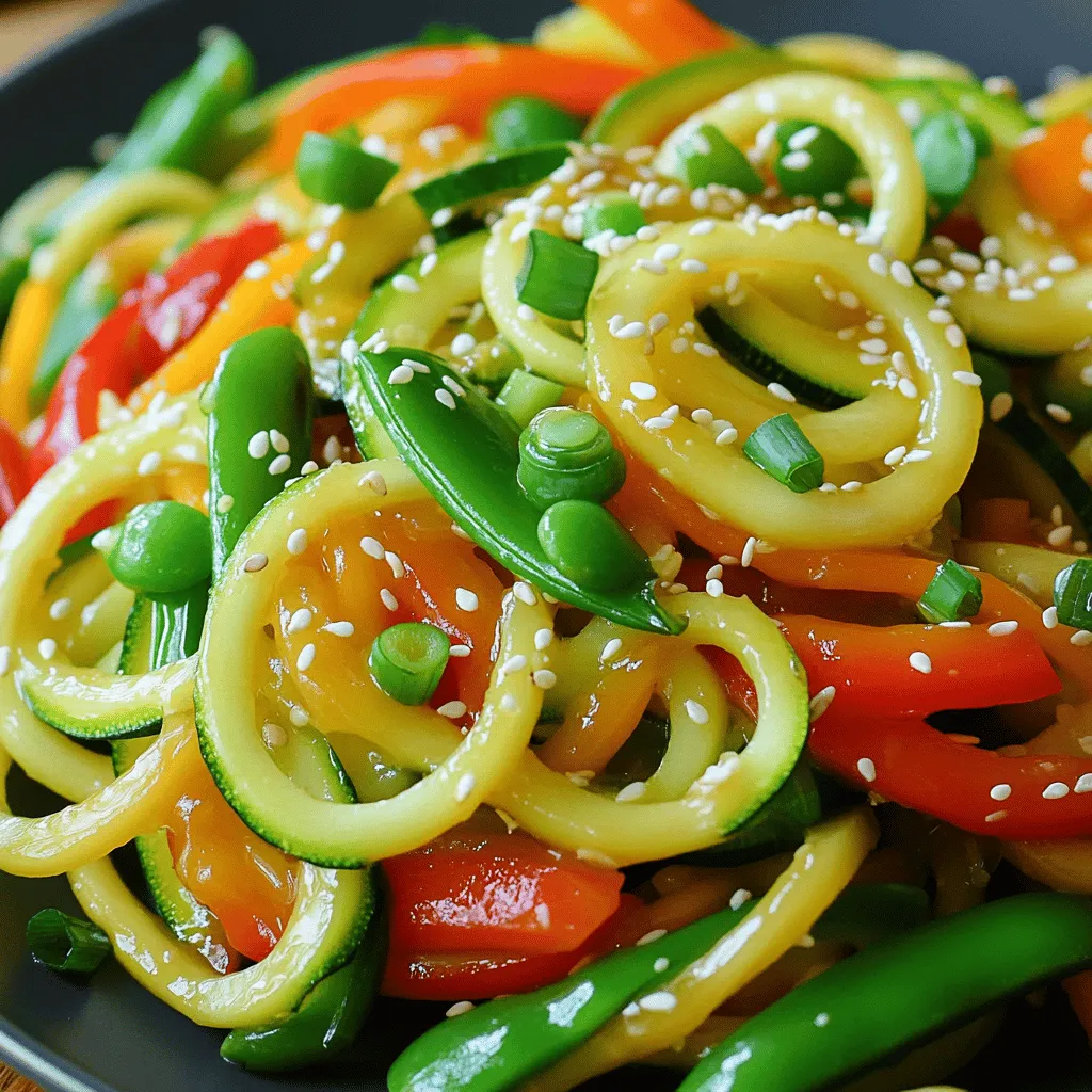 Zucchini Noodle Stir Fry Knackig und Gesund Genießen
