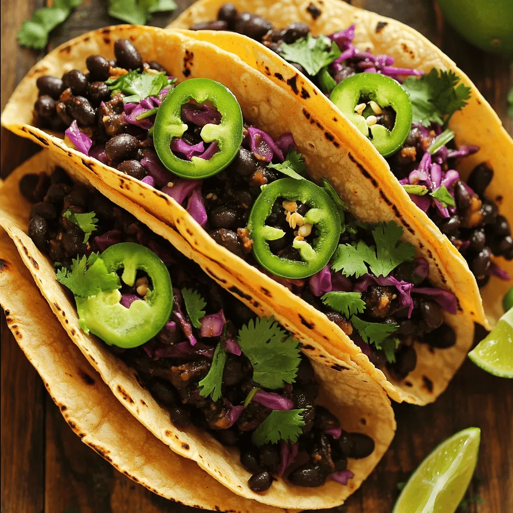 Spicy Black Bean Tacos Schnelle und leckere Mahlzeit