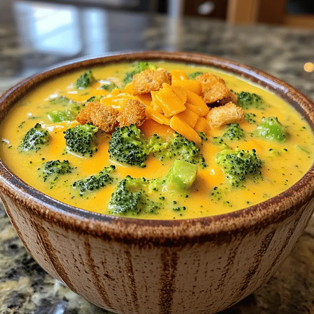 Cremige Brokkoli-Käse-Suppe Slow Cooker Rezept
