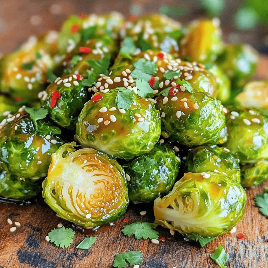 Sweet Chili Brussels Sprouts Köstliche Beilage zubereiten