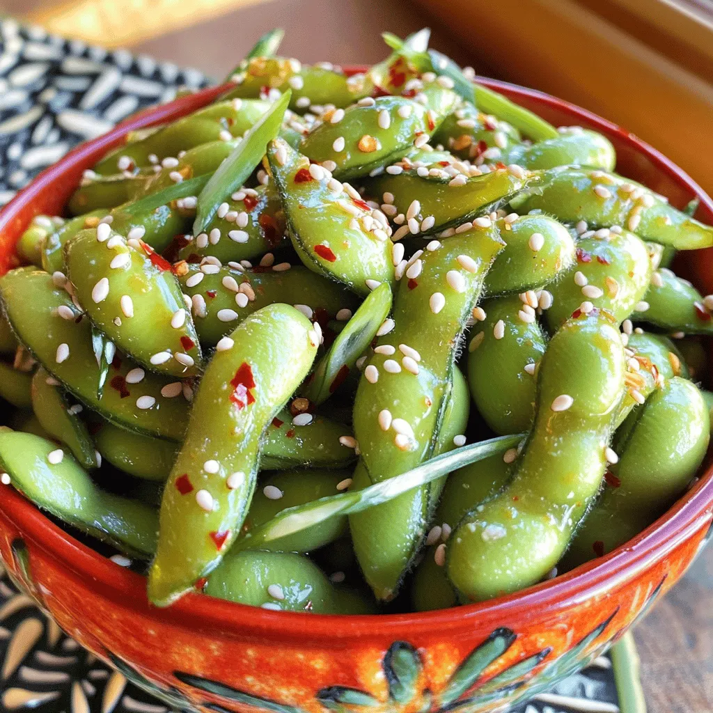 Spicy Garlic Edamame Leckeres und einfaches Rezept
