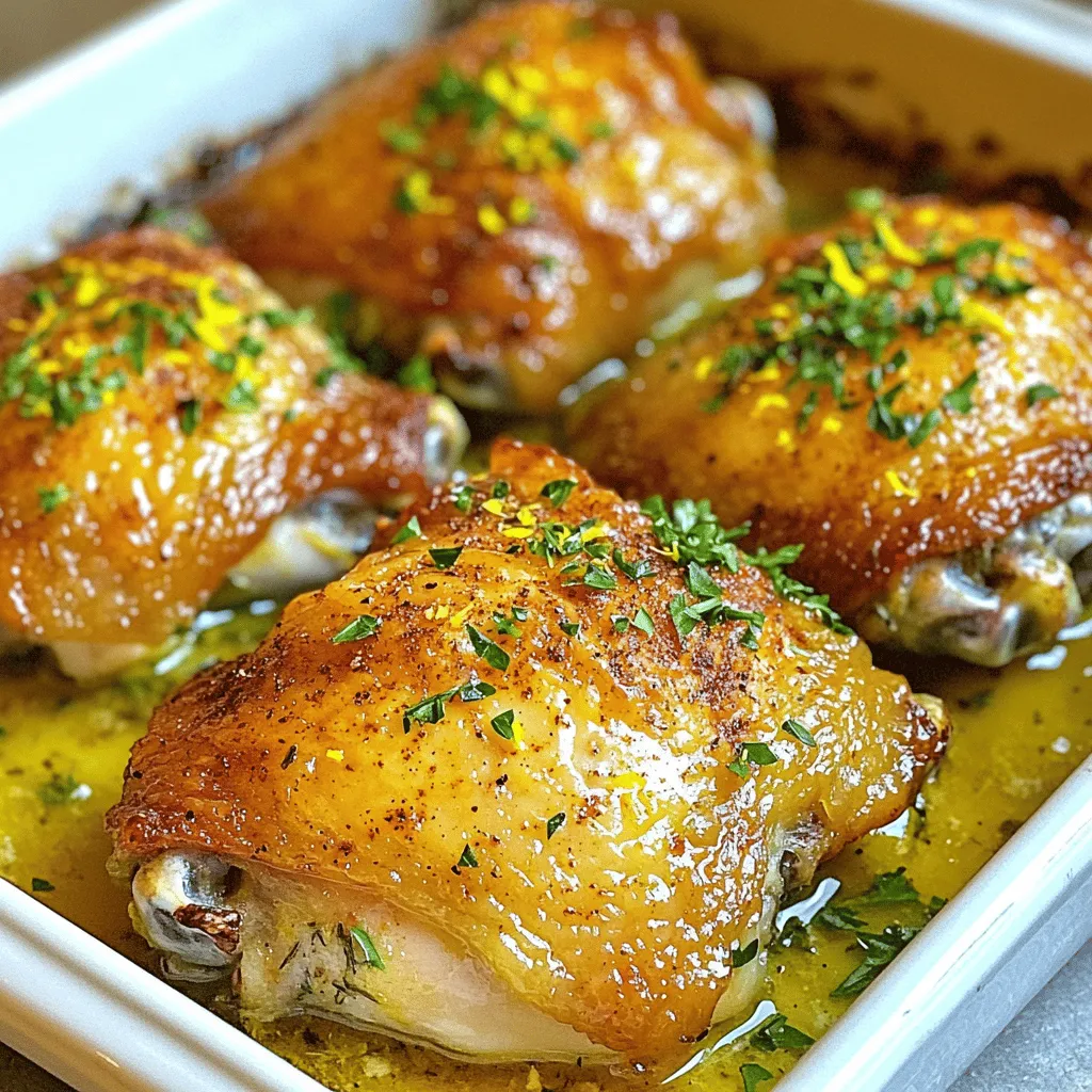 Knoblauchbutter gebackene Hähnchenschenkel saftig und lecker