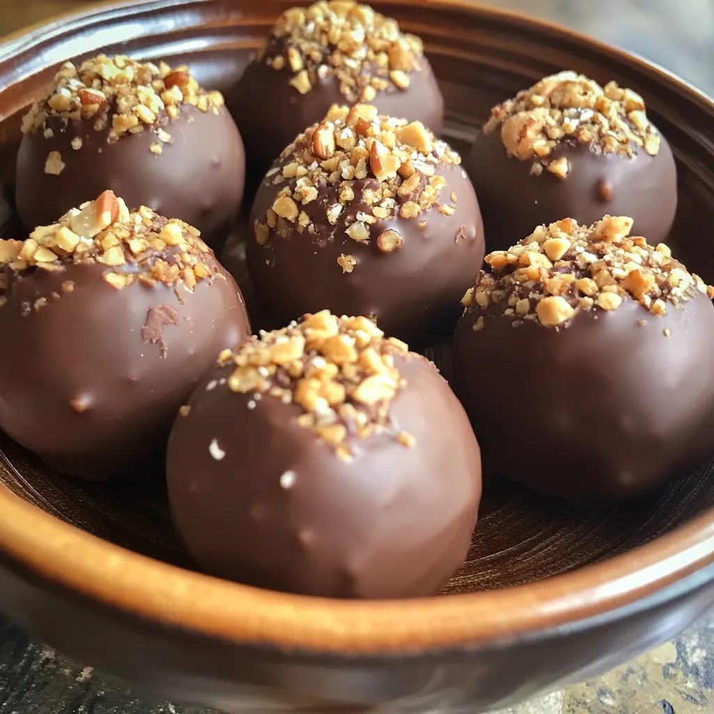 No Bake Peanut Butter Chocolate Energy Balls Rezept