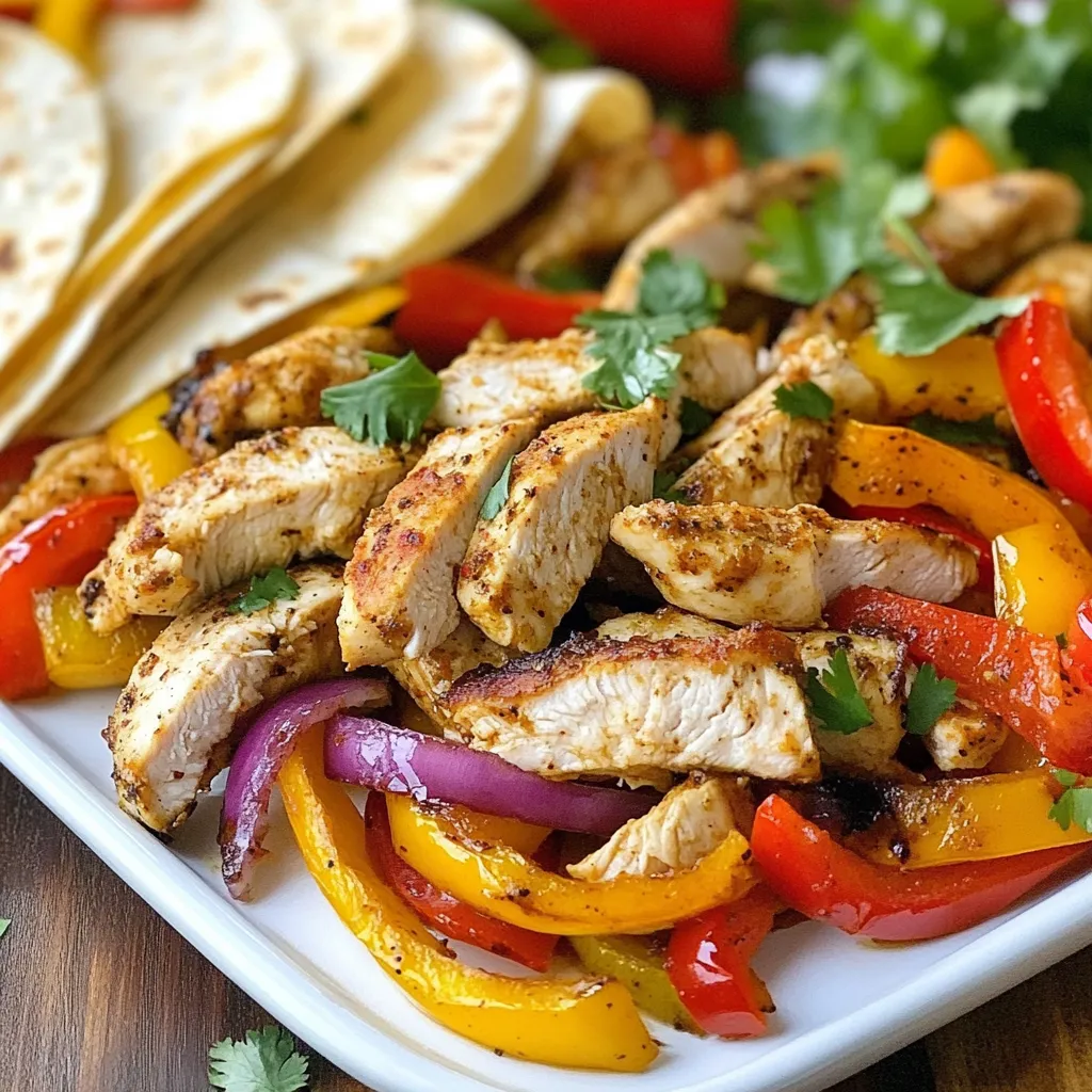Blattpfannen Hähnchen Fajitas Einfache Genussidee