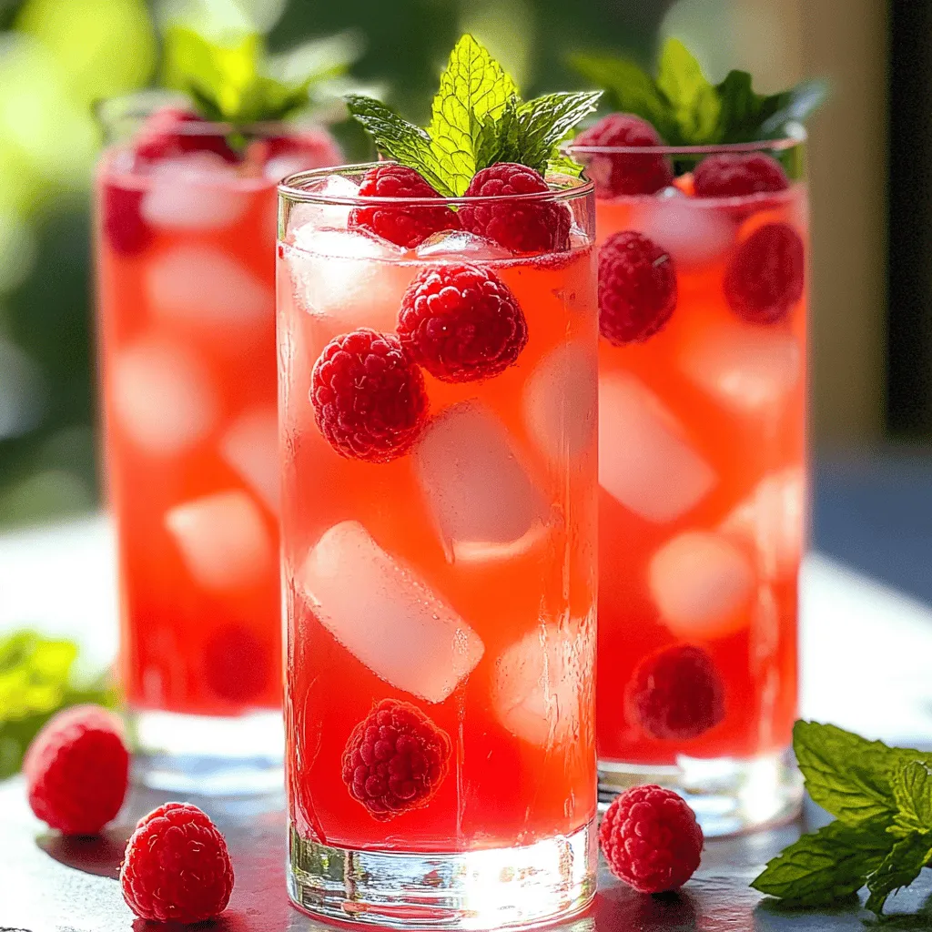 Himbeer-Vanille Eistee Erfrischend und Lecker Genießen