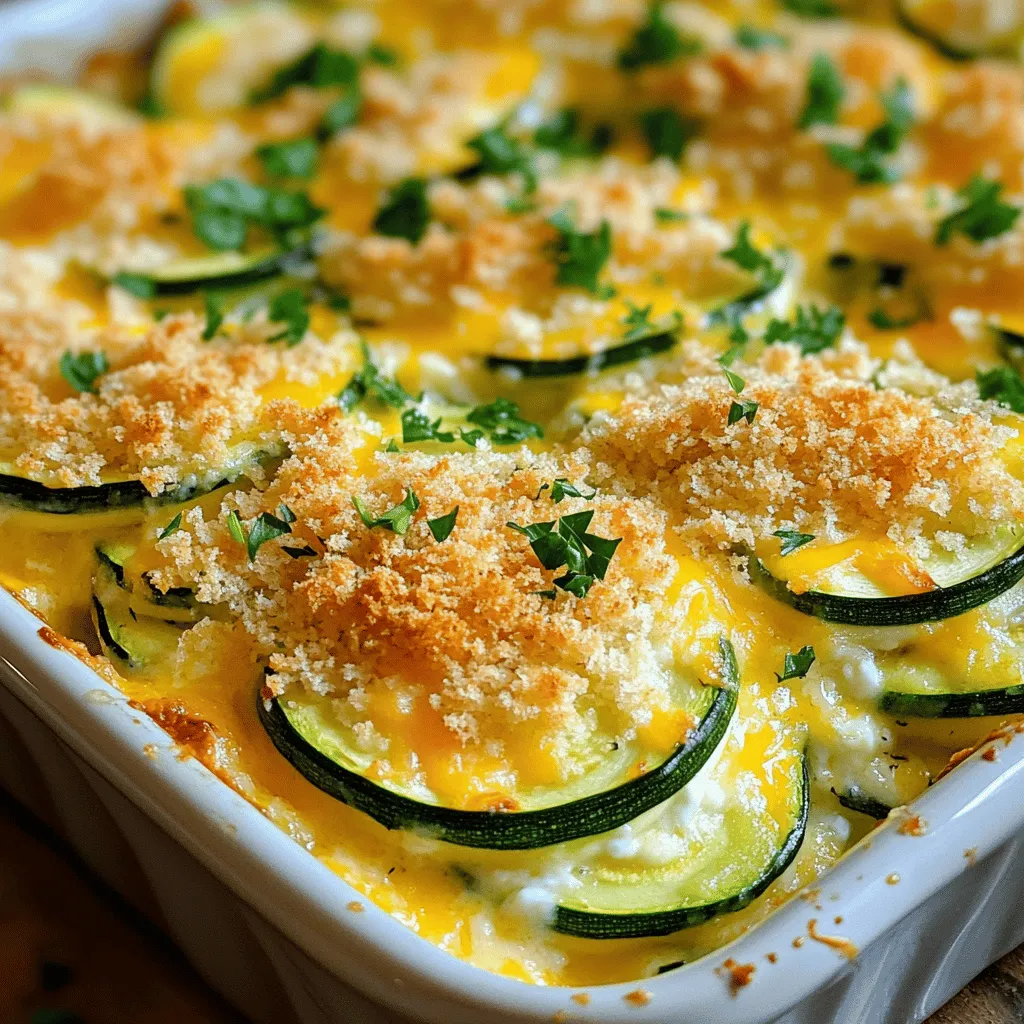 Käse-Zucchini-Auflauf für ein köstliches Abendessen
