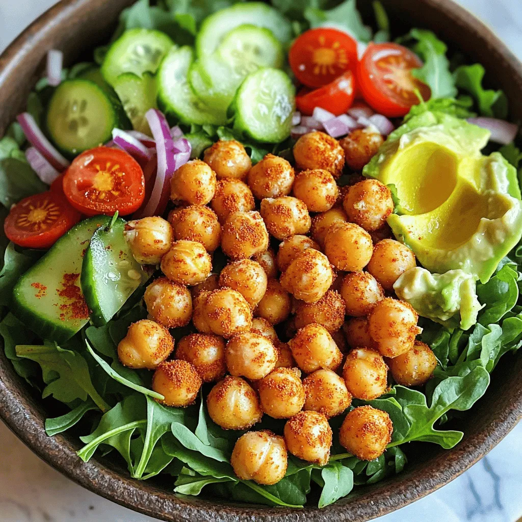 Crispy Chickpea Salad Gesund und Einfach Zubereiten