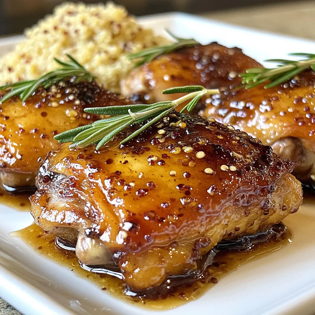Balsamic Honey Chicken Thighs Einfaches Rezept