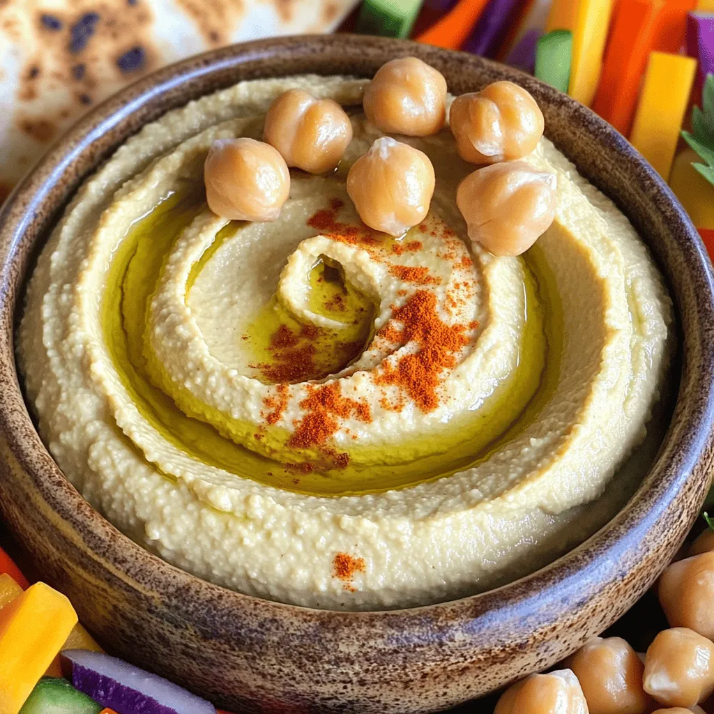 Roasted Garlic Hummus Einfaches und schmackhaftes Rezept
