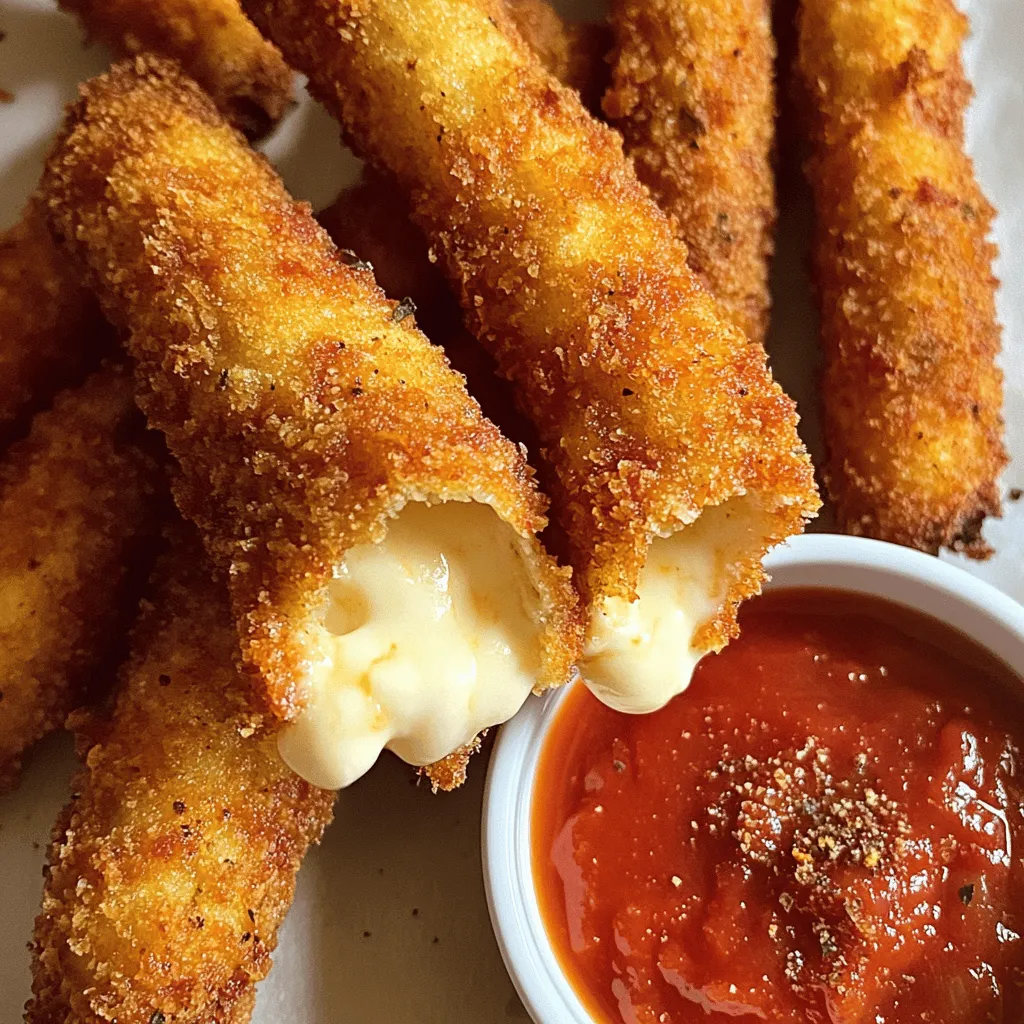 Air Fryer Mozzarella Sticks Knusprig und Lecker
