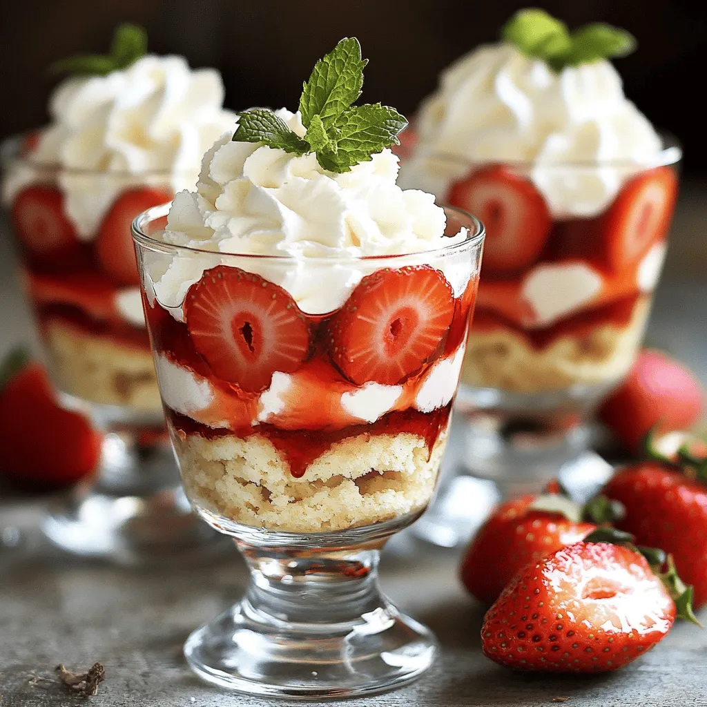 Strawberry Shortcake Parfaits Einfach und Lecker
