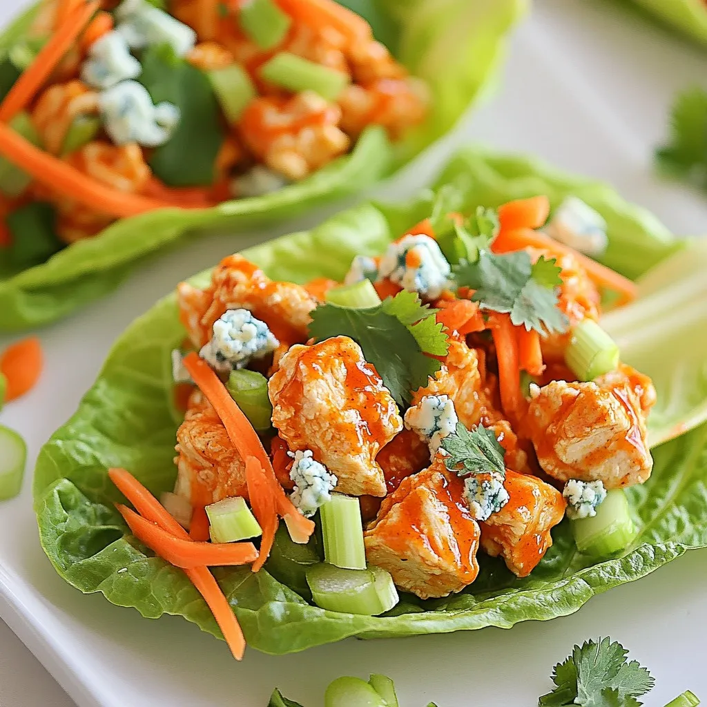 Buffalo Chicken Lettuce Wraps Genussvolle Mahlzeit