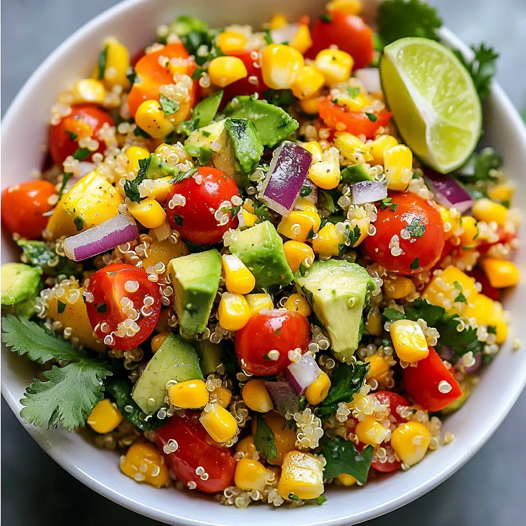 Cilantro Lime Quinoa Salad Frisch und Einfach Zubereiten