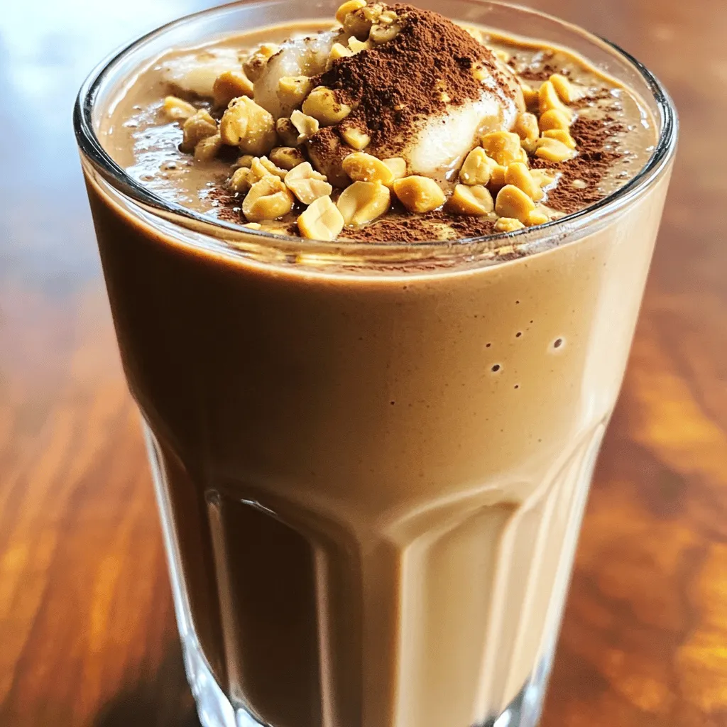 Mocha Peanut Butter Protein Shake Kraftvoller Genuss
