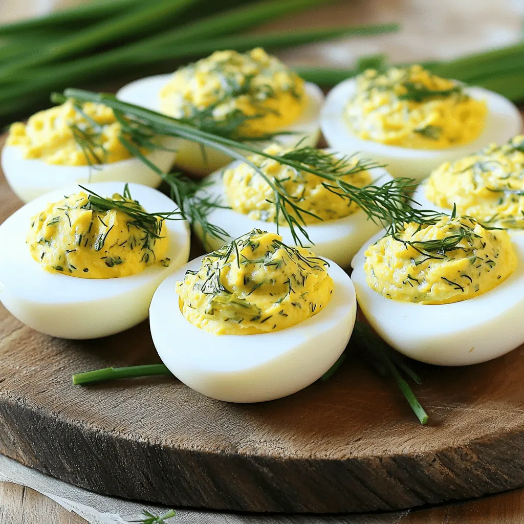 Pickle Ranch Deviled Eggs Schmackhafte Ei-Variation