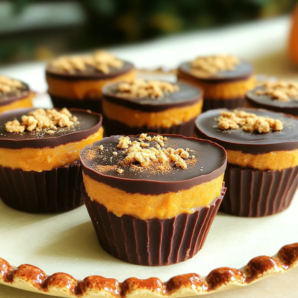No-Bake Peanut Butter Pumpkin Cups Einfaches Rezept
