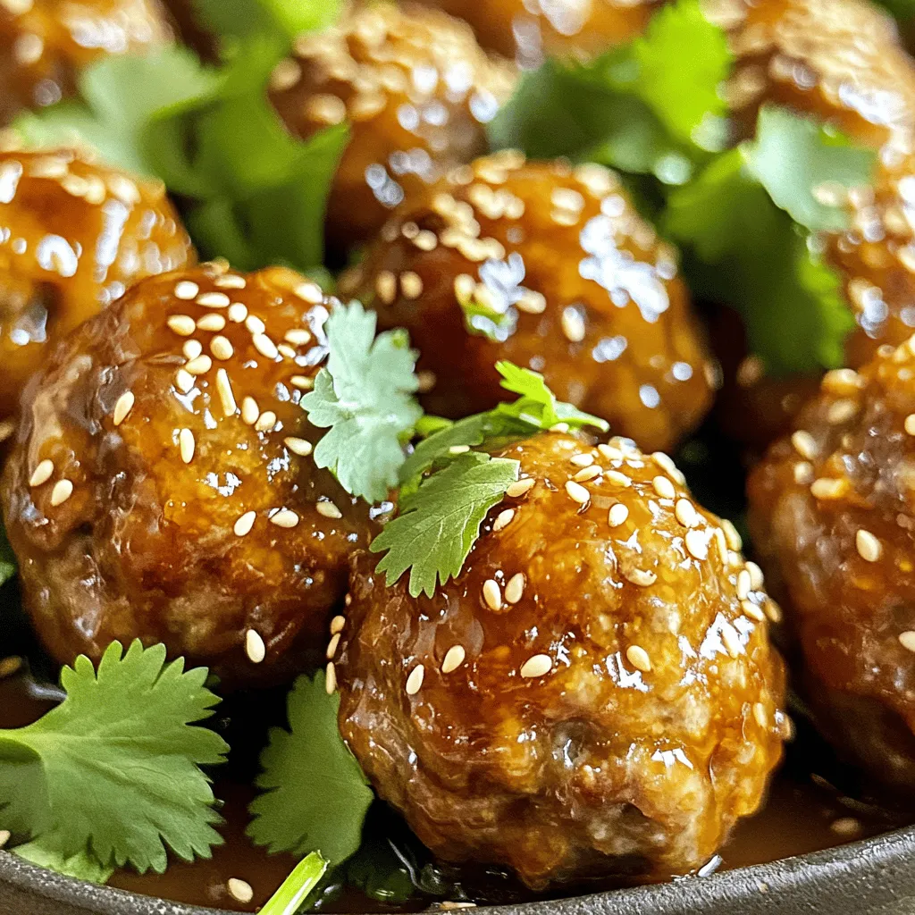 Sweet and Spicy Honey Garlic Meatballs Köstlicher Genuss