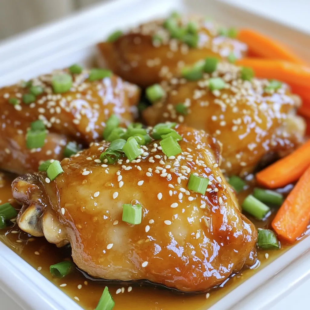 Honig Knoblauch Hähnchen und Karotten Blechgericht