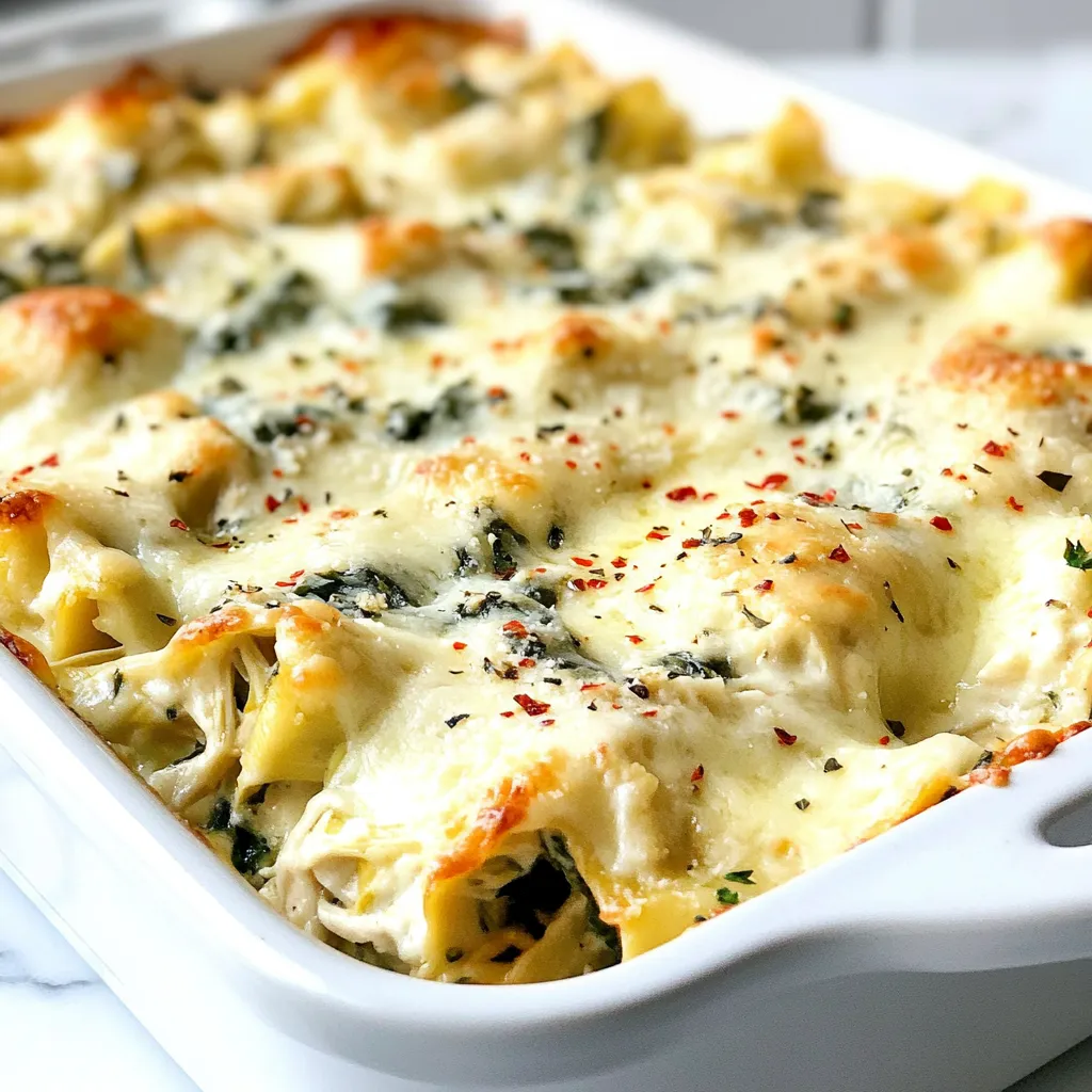 Spinach Artichoke Chicken Casserole Einfache Rezepte
