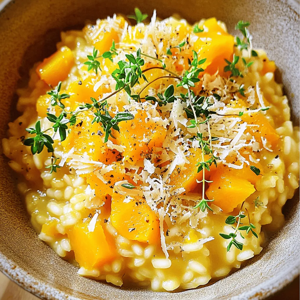 Savory Butternut Squash Risotto Einfache und Fluffy Mahlzeit