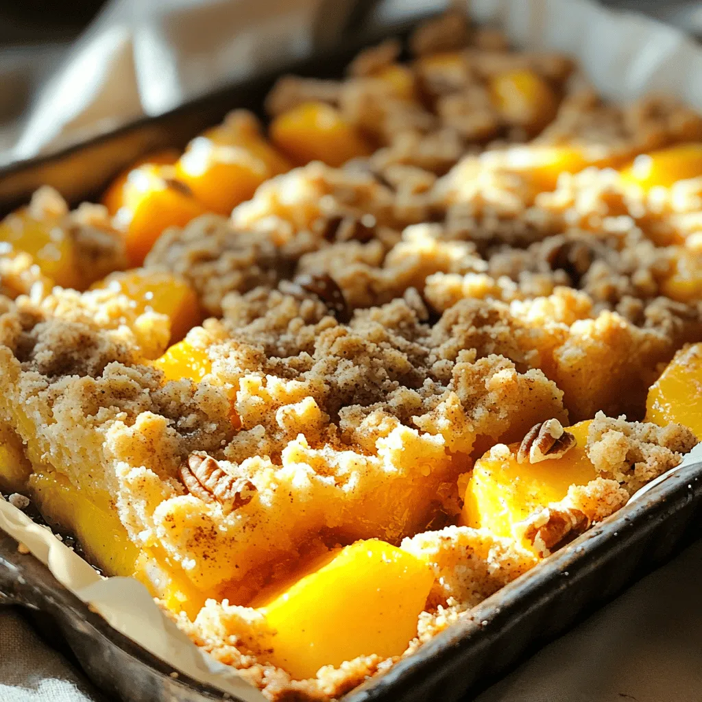 Peach Cobbler Bars Einfaches und Leckeres Rezept