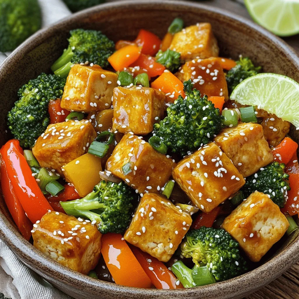 Crispy Sesame Tofu Stir Fry Einfaches und schnelles Rezept