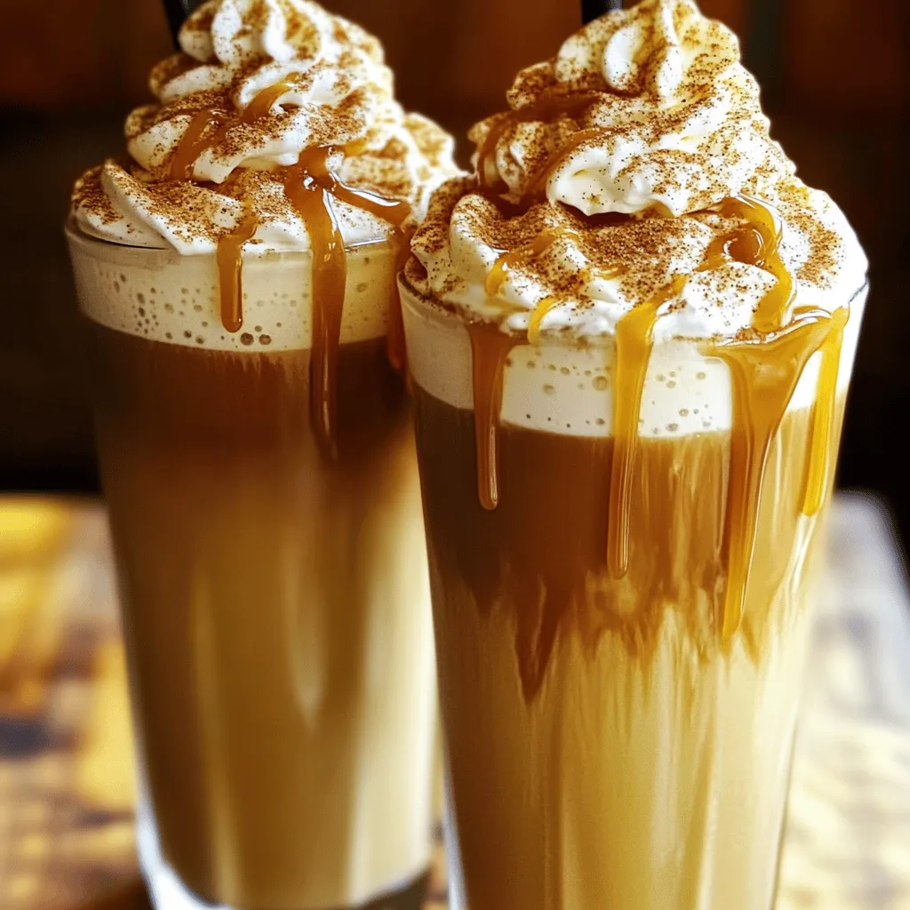 Caramel Snickerdoodle Frappe Köstlicher Genuss