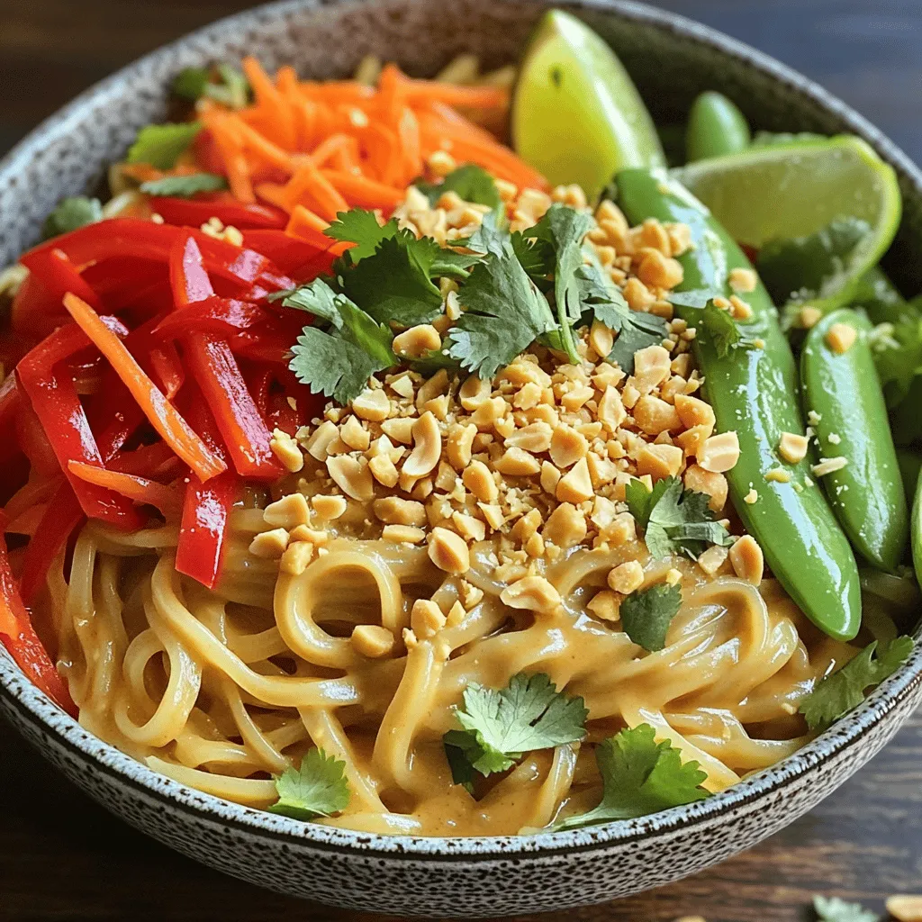 Spicy Thai Peanut Noodles leckere und einfache Variation