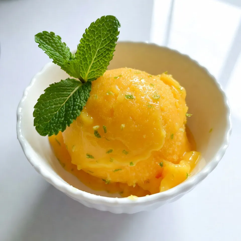 Mango Lime Sorbet Erfrischend und Einfach Zubereiten