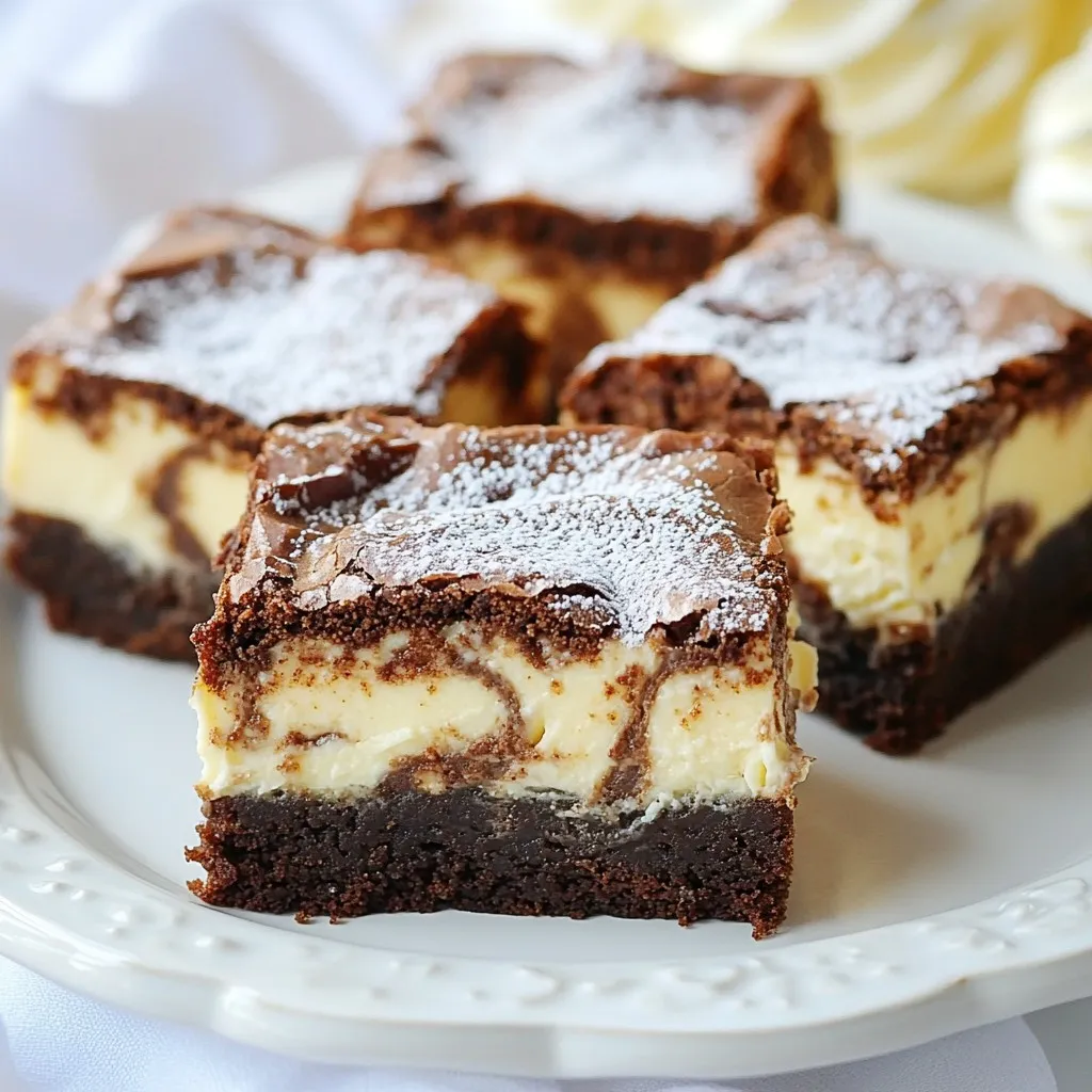 Gingerbread Cheesecake Brownies Einfache köstliche Teilchen