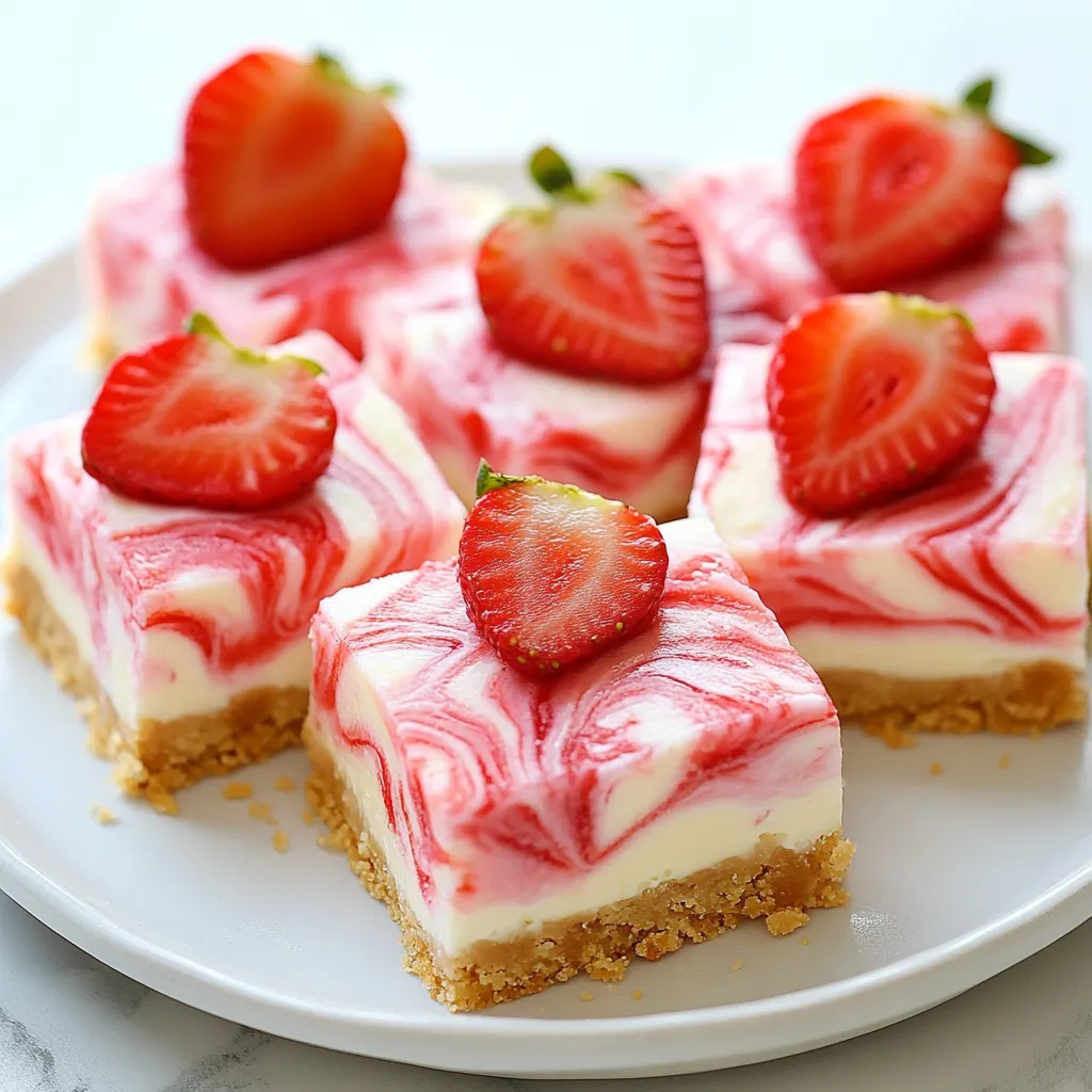 Gefrorene Strawberry Cheesecake Bars Einfaches Rezept