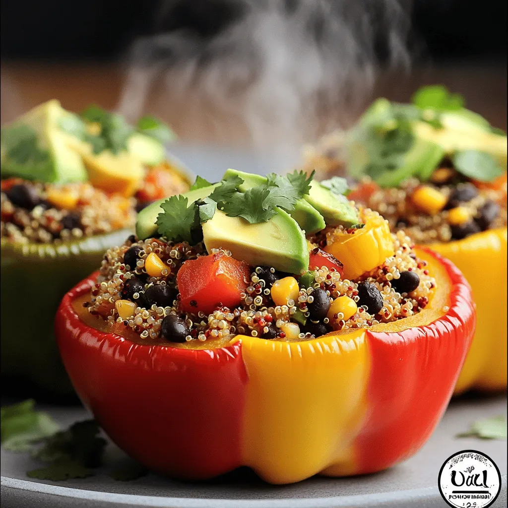 Gefüllte Paprika mit Quinoa Gesunde und leckere Wahl