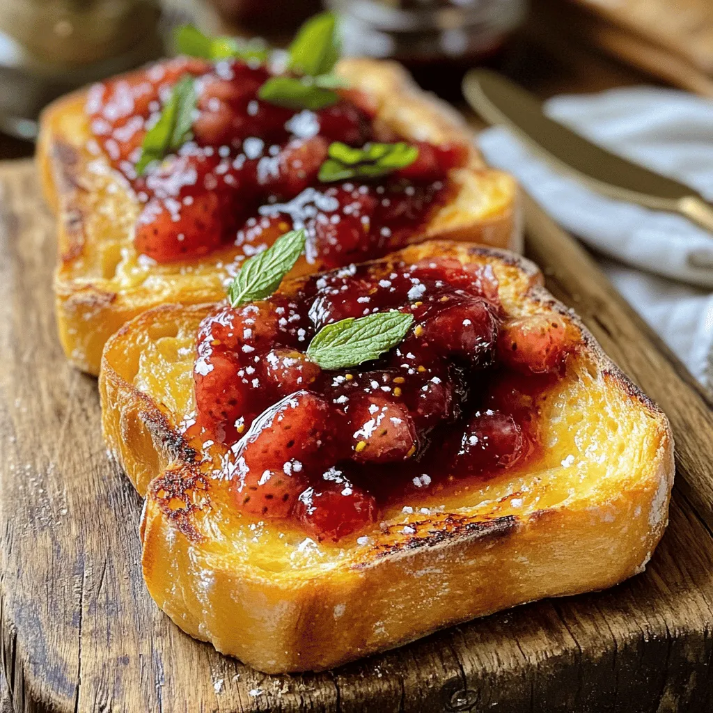 Französischer Toast mit Beerenkompott Langweiliges Frühstück?