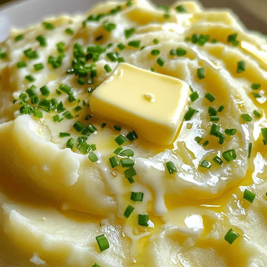 Cremige Knoblauch-Kartoffelpüree Schmackhaft und Einfach