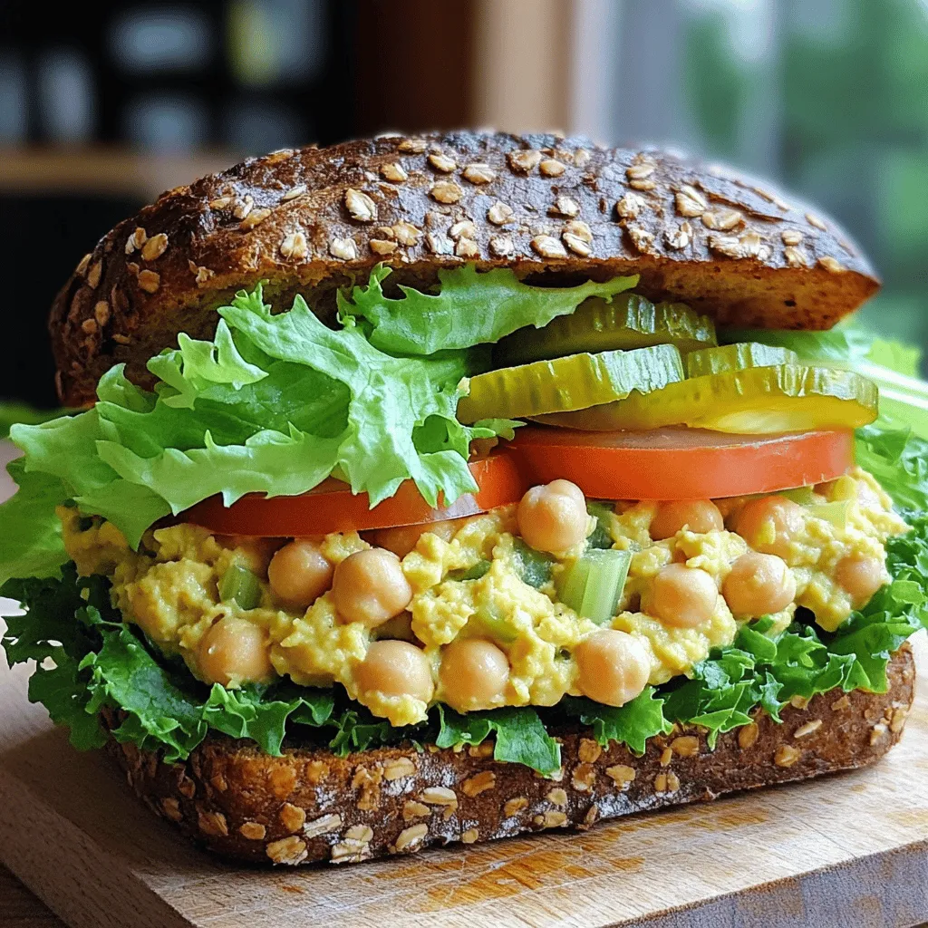 Einfache Kichererbsensalat-Sandwich Rezept und Tipps