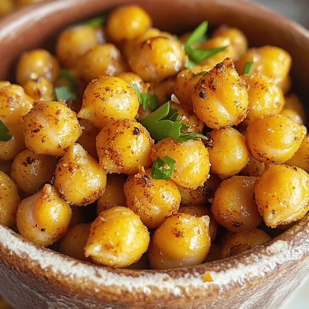 Krosse geröstete Kichererbsen Einfaches und schnelles Rezept